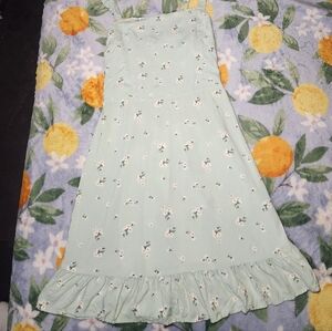 Hollister Mint Green Floral Sundress Size S